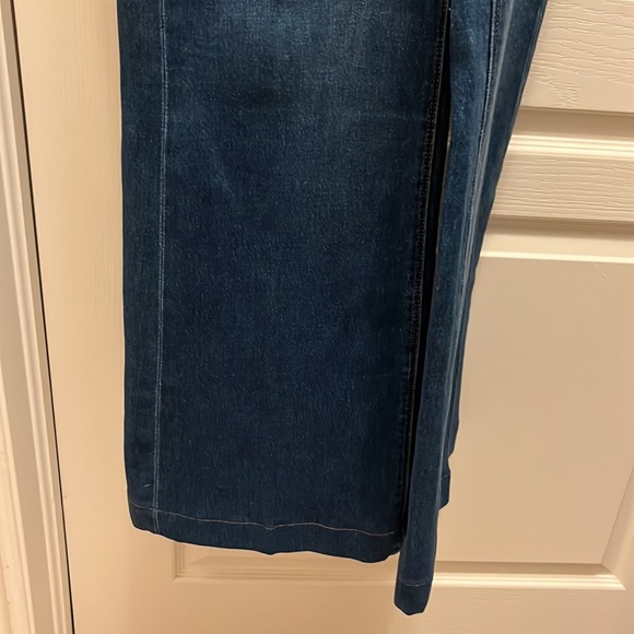 Wide Leg Denim Overalls by Frame - Picture 4 of 7